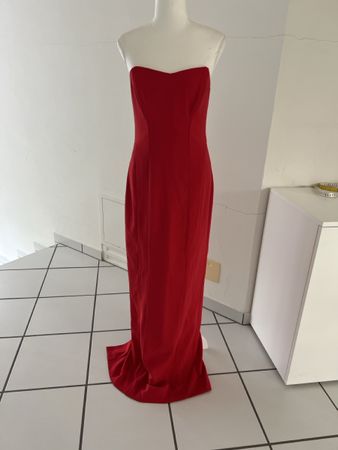 Elegantes, rotes Badgley Mischka Kleid, Grösse 36. Neu!