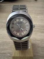 Jowissa Unisex Armbanduhr silberfarben mit Datum gebraucht