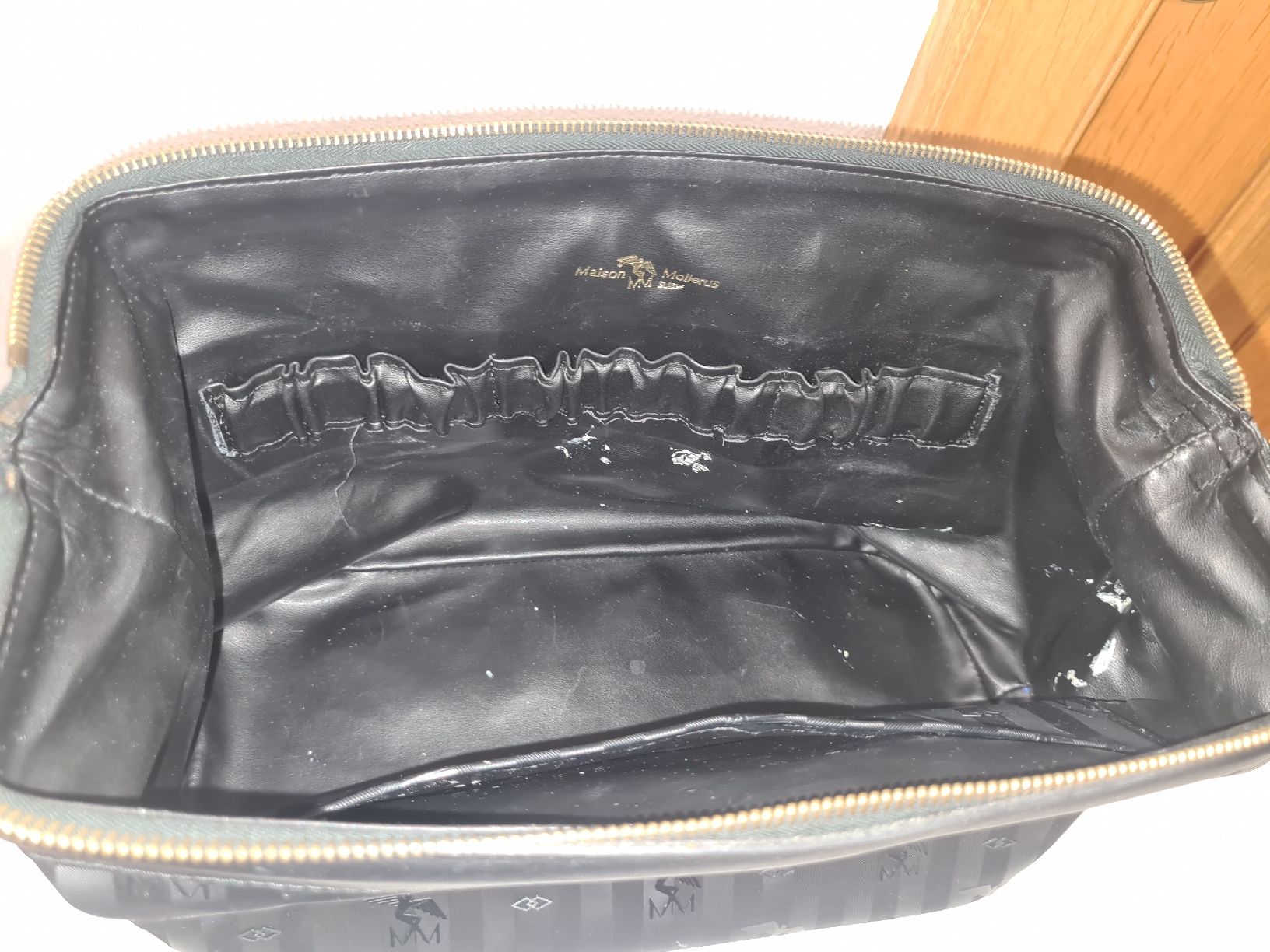 Maison Mollerus Borse da donna: Maison Mollerus Kosmetiktasche Schwarz – Usato da Adligenswil venduto da FriedasWelt 1