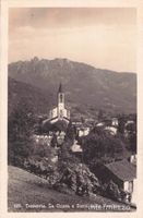 Tesserete TI // 1929 La Chiesa e Denti de la Vecchia