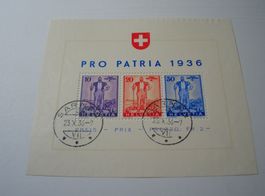 Block Pro Patria 1936, Ersttag-o Sarnen