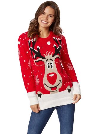 Ausverkauf Weihnachtspullover Rudi Rentier Gr.XXL