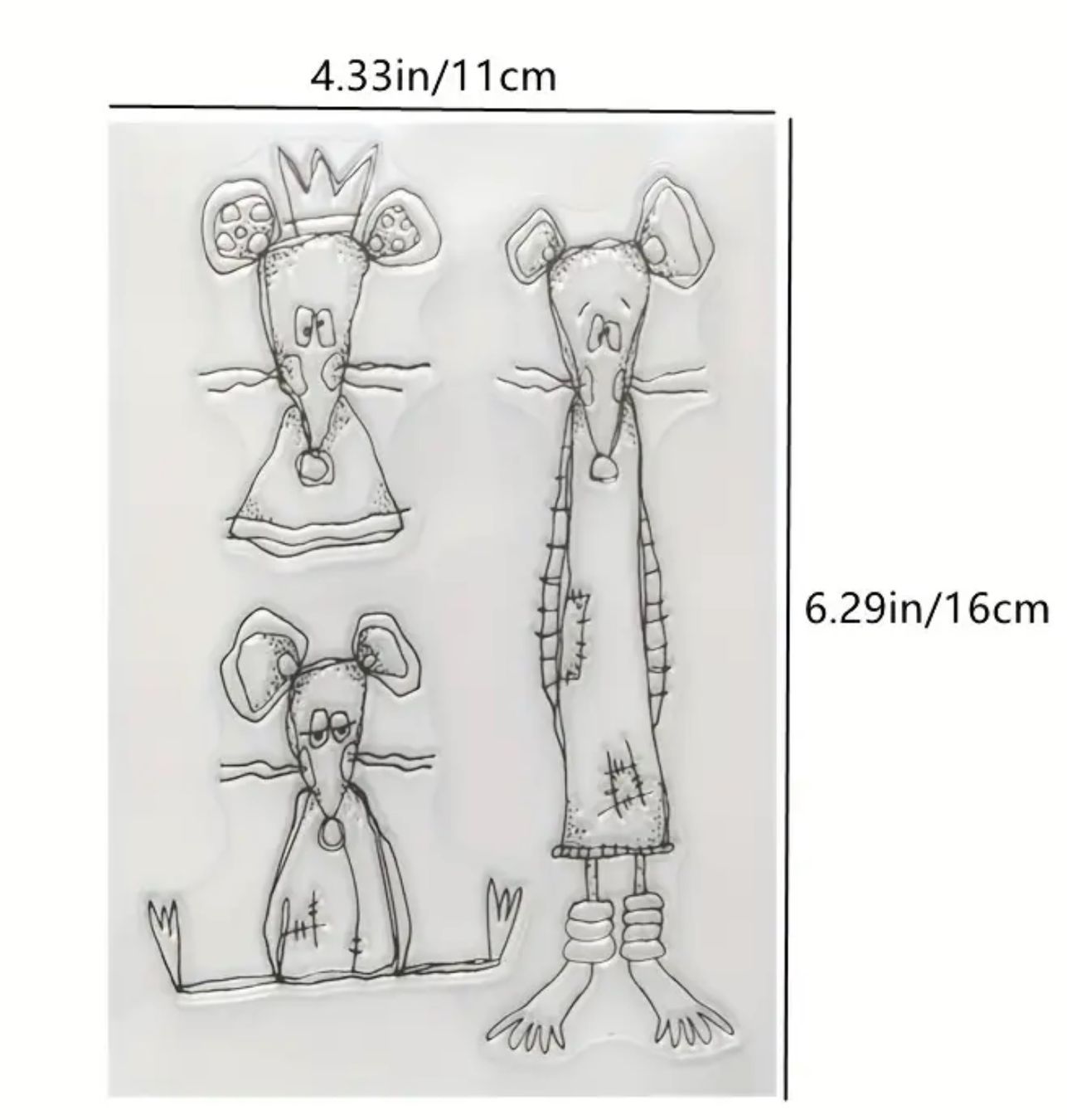 Timbri: Stempel Lustige Mäuse  - Silikonstempel – Nuovo e nell'imballaggio originale da Frenkendorf venduto da jazzplatten 1