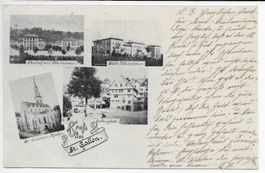 Gruss aus St.Gallen, 4 Ansichten um 1899
