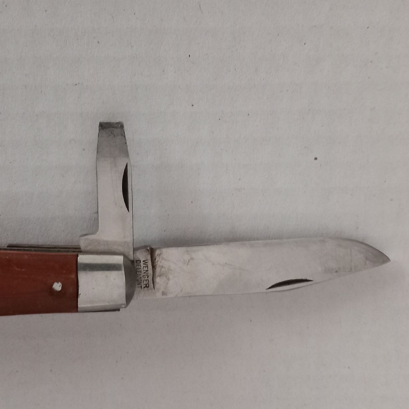 Wenger Taschenmesser: Wenger Sackmesser, Holzgriff, Vintage Swiss made wengerinox  – Gebraucht aus Rebstein von Zauberwelt14 7