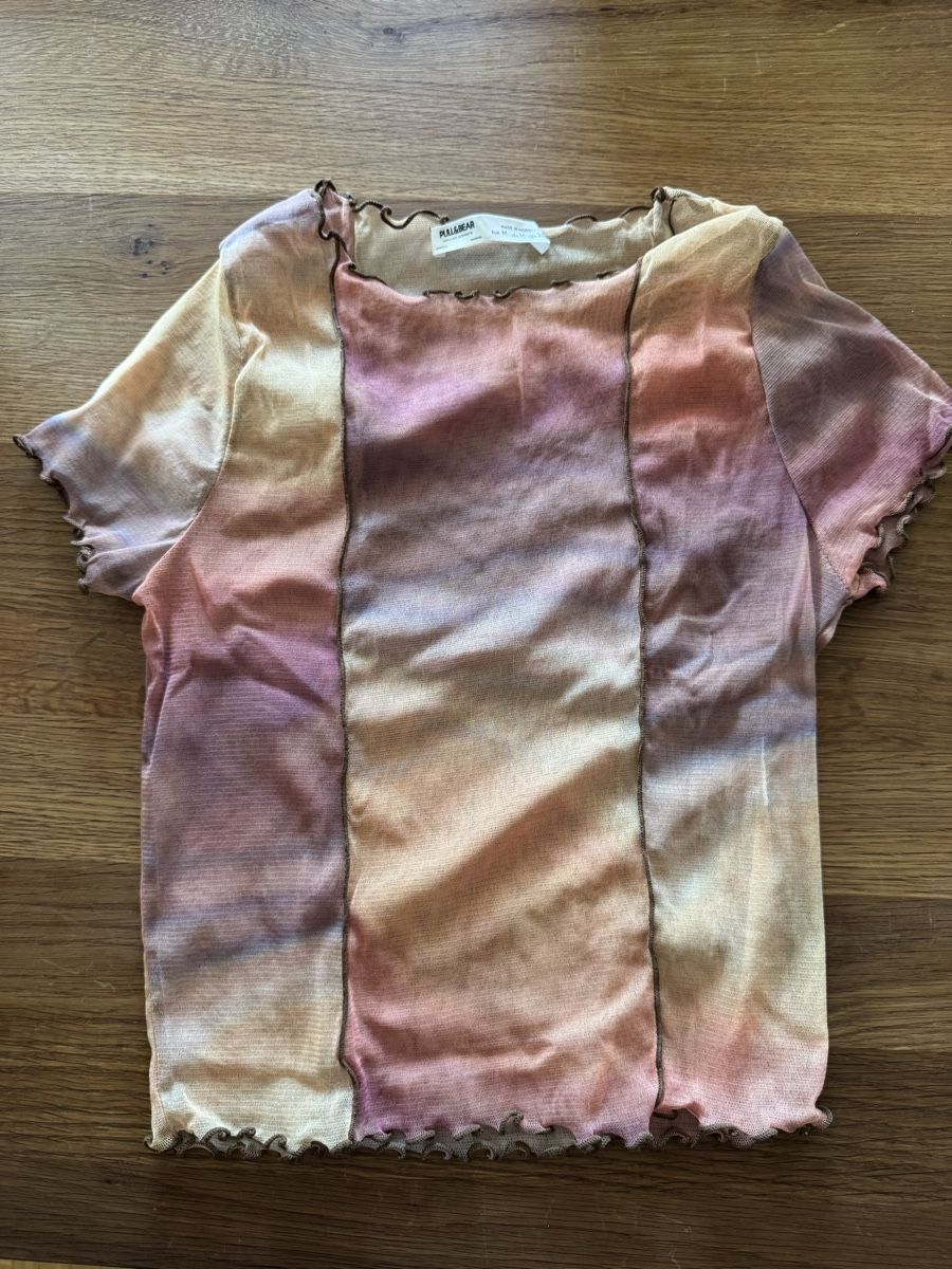Pull&Bear Tops: Pull&Bear Mesh Shirt transparent bunt Gr. M – Neuf (Voir description) à Weisslingen par lar_r9qr