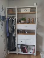 IKEA Regal / offener Kleiderschrank – weiss mit Holzelemente