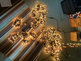 Weihnachtsbeleuchtung für Garten 2 x 13 Stränge à 3m