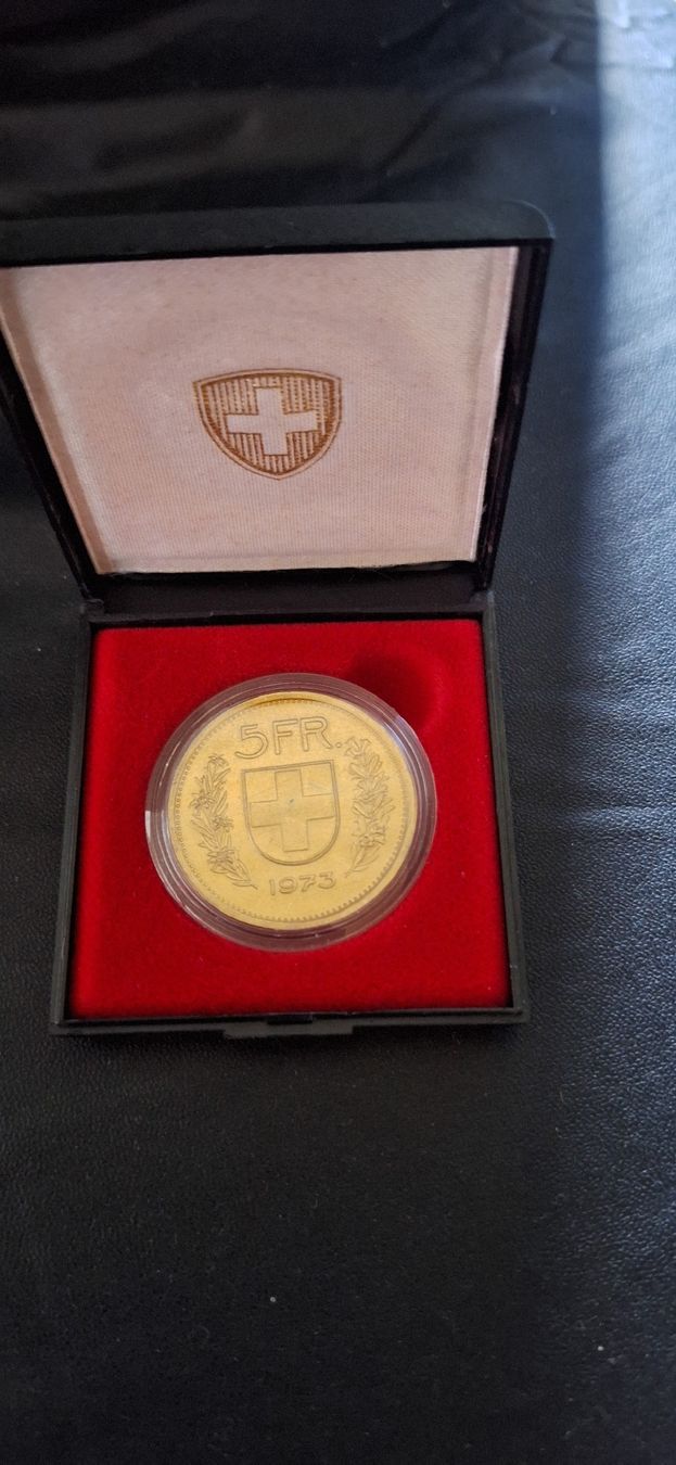Tutti le monete: 5 Franken Gedenkmünze CH 1973 – Nuovo e nell'imballaggio originale da Luzern venduto da Briefmarkentaube