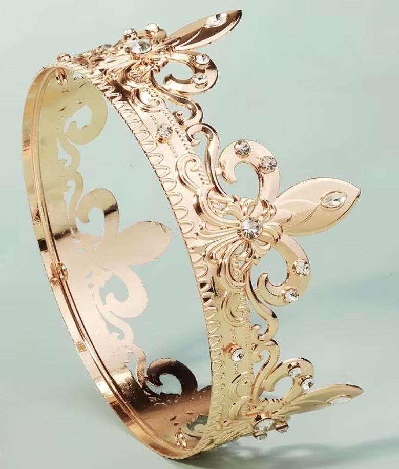 Tutte le decorazioni: 1 Stück /Goldene Krone mit Strasssteinen. – Usato da Rheinfelden venduto da Gazzi 1