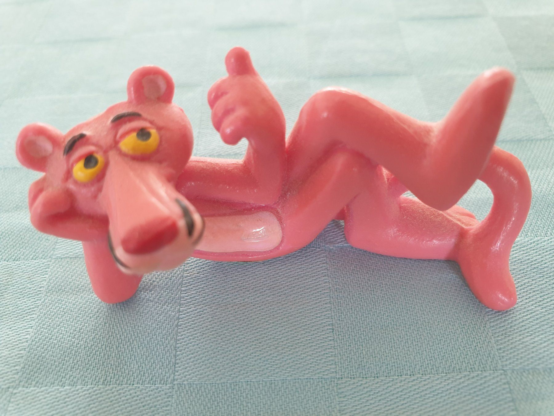 Figuren: Der rosarote Panther liegend BULLY 1983 – Gebraucht aus Mörschwil von spirspi