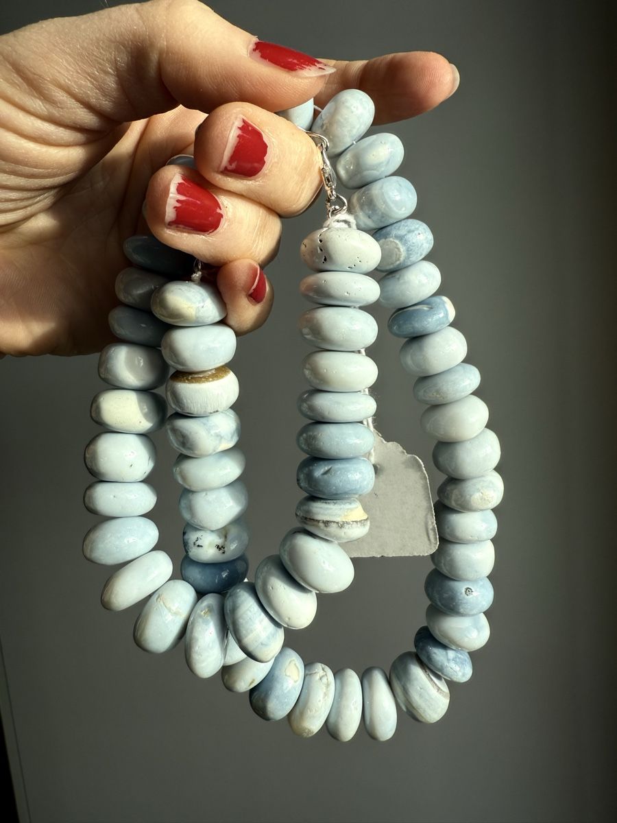 Catenine: Wunderschöne, blaue Opal Kette NEU – Nuovo e nell'imballaggio originale da Basel venduto da Chili007 4