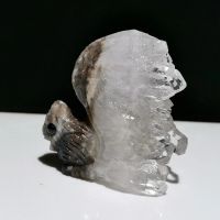 Miniature Eichhörnchen Statue Bergkristall Ecureuil Cristal