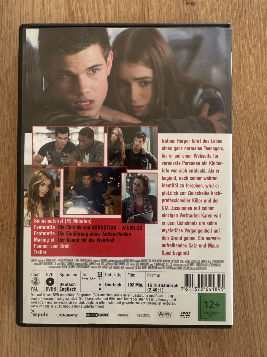 Alle DVDs: Atemlos Abduction DVD – Gebraucht aus Bütschwil von kim0410 1