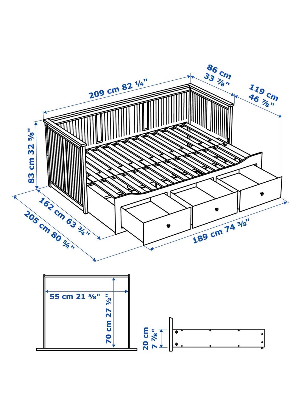 Ikea Lits: IKEA Hemnes bed – D'occasion à Liestal par fit_c65q 2