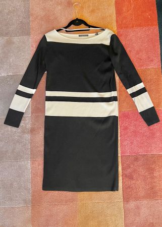 ESPRIT-Kleid, Grösse M in Schwarz-Weiss, 50% Baumwolle - NEU