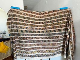Kalamkari grande dipinto a mano su cotone