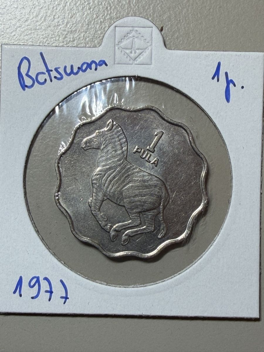 Tutti le monete: Botswana - 1 pula - 1977 – Usato da Payerne venduto da Mike1682