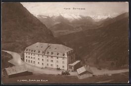 AK Simplon-Kulm, Hotel, Alpes Bernoises