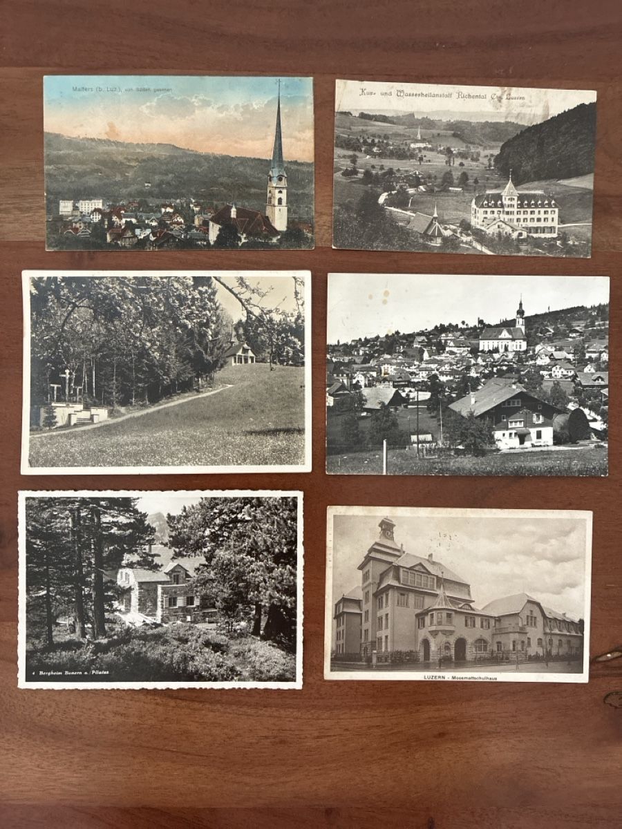 Ansichtskarten: 12 Ansichtskarten Schweiz diverse vom Kanton Luzern – Gebraucht aus Oftringen von Cla.vD.74 3