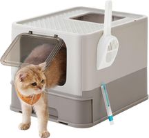Katzentoilette Katzenklo mit Deckel für Katzen bis 15 kg