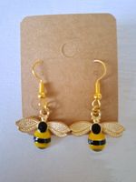 Süsse goldene Bienen Ohrringe Ohrhänger neu 🐝🐝