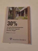 Augusta Raurica Eintritt, 30% Rabatt, Gutschein