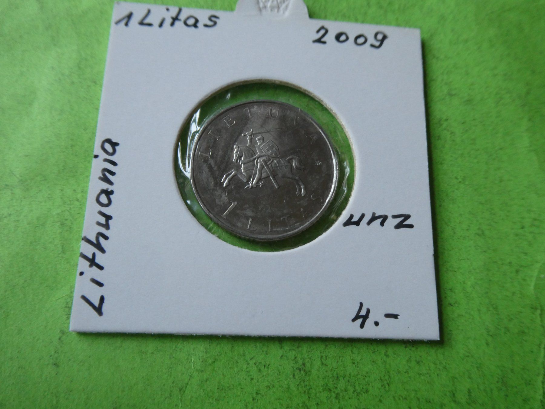 Tutti le monete: Litauen 2009, 1 Litas  unz. – Usato da Hinterforst venduto da Rohusri