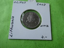 Litauen 2009, 1 Litas  unz.