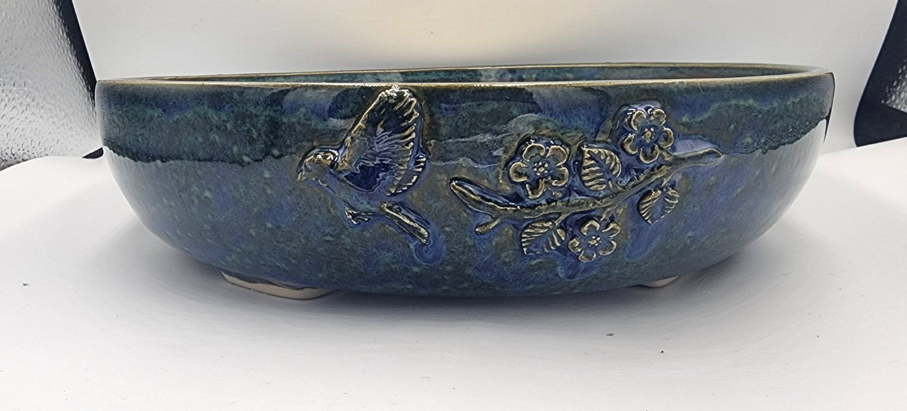 Vasi per fiori: Neu Handgemachte Bonsaischale mit Relief  Steinzeug – Nuovo (secondo la descrizione) da Basel venduto da TKpottery 2
