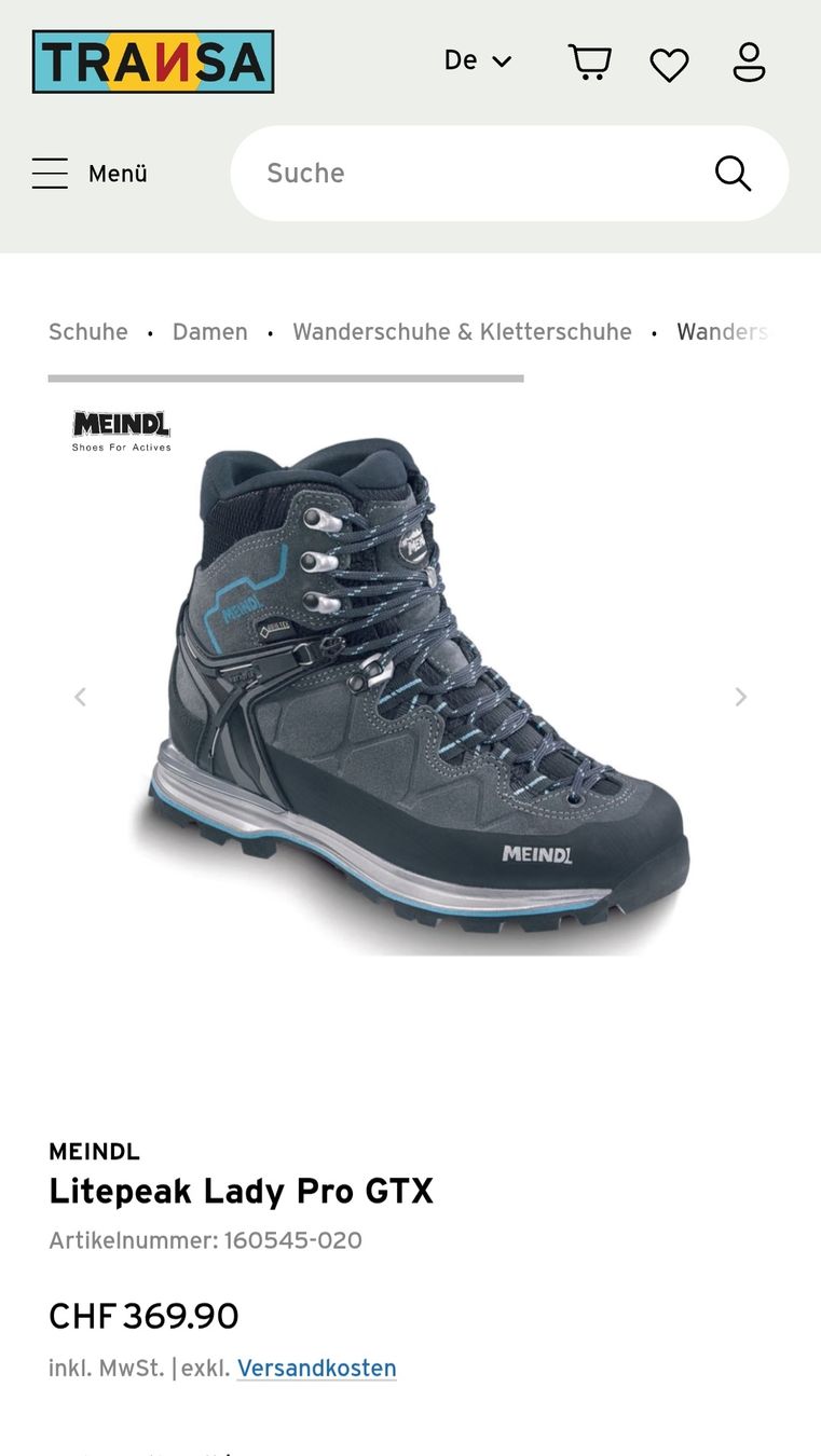 Meindl Damenschuhe: Meindl Litepeak Pro GTX Damen Wanderschuhe Gr. 39 – Gebraucht aus Rubigen von Dosii 4