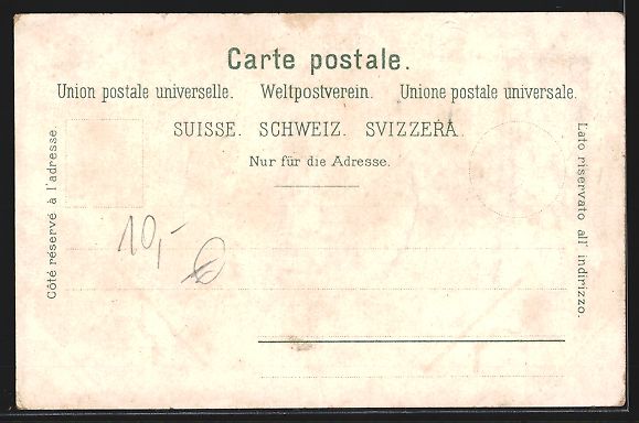Cartes postales: Litho Berner Oberland, Aussicht vom Hote – D'occasion à Berlin par bartko-reher 1