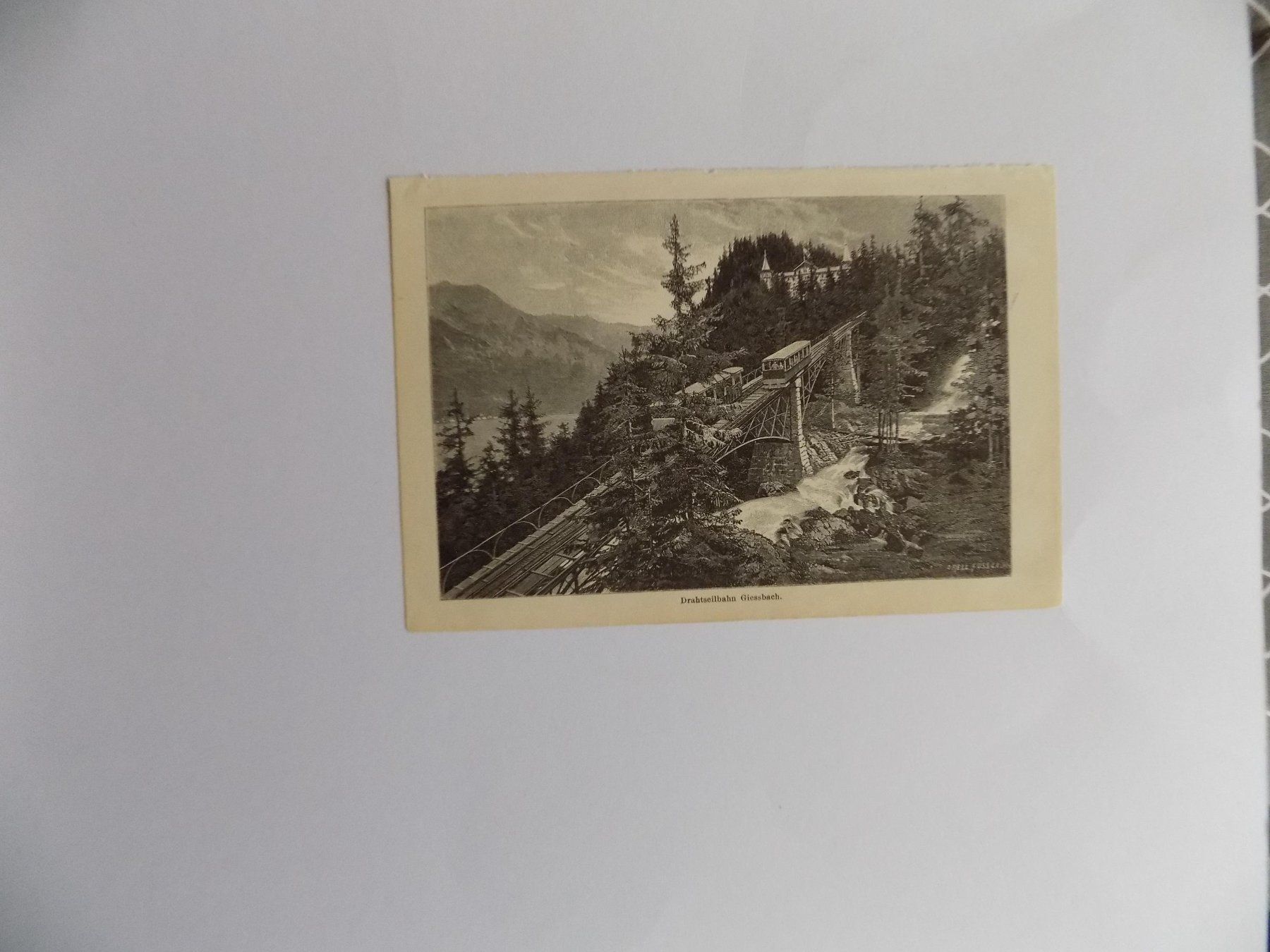 Incisioni: Drahtseilbahn Giessbach – Usato da Risch venduto da Antikfee 2