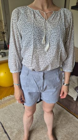 Shorts Cyrillus rayé bleu et haut Esprit taille 40 état neuf