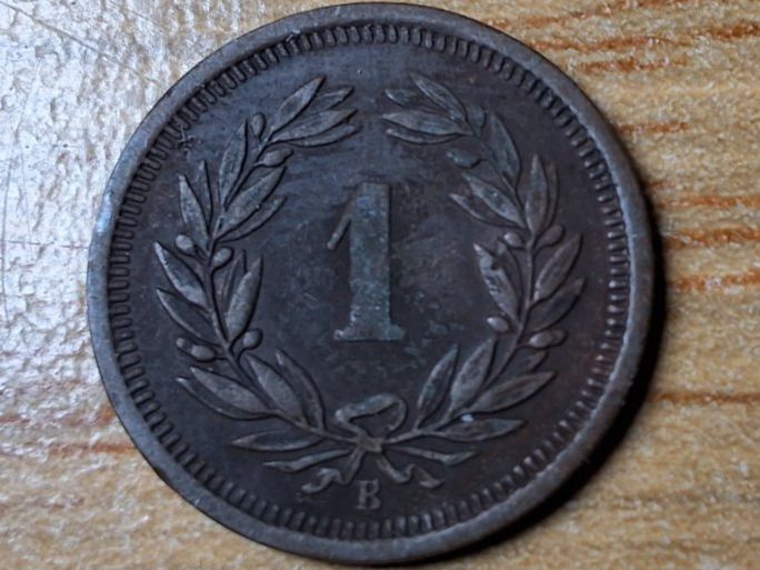 Tutti le monete: 1 Rappen 1906 - sehr schön! – Usato da Münchenstein venduto da purbach1 5