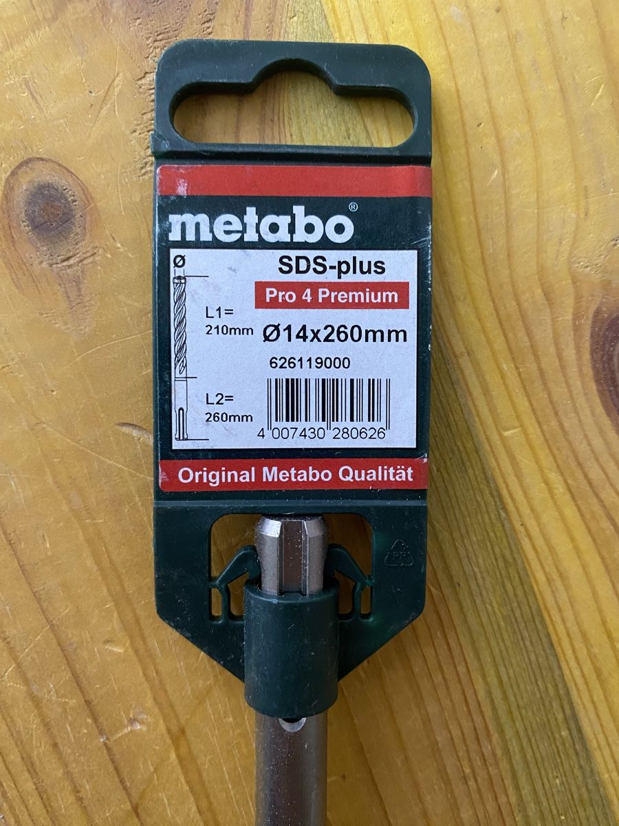 Metabo Tutti gli attrezzi: Metabo SDS-plus 14x260 Pro 4 Premium – Nuovo e nell'imballaggio originale da Erstfeld venduto da MiMaTo