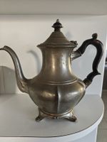 Antike Englische Zinn-Kaffeekanne "Shaw & Fisher Sheffield"