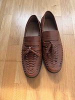 Herren Loafer Pier One braun geflochten neuwertig