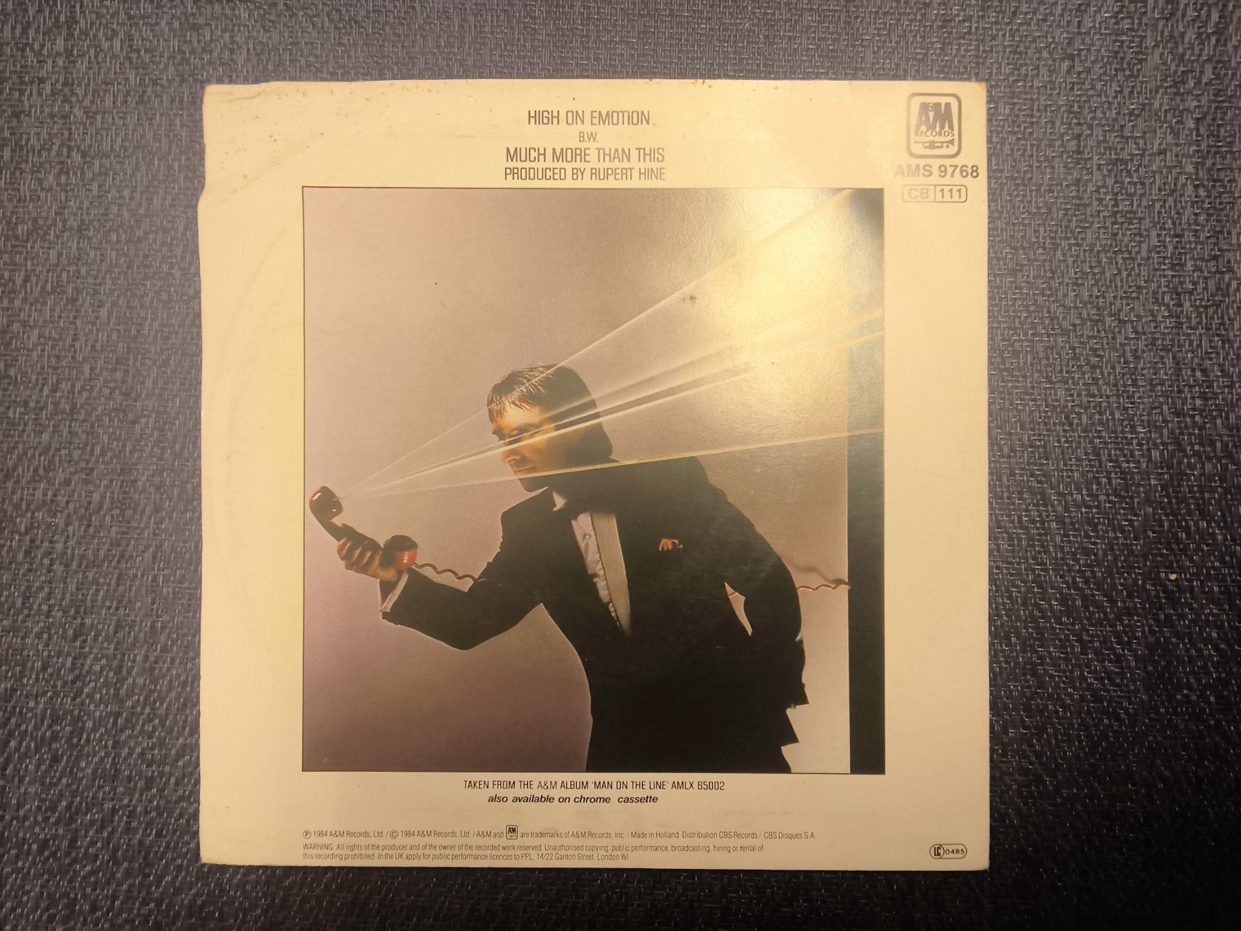 Dischi in vinile: VINYL Single: Chris de Burgh - High on Emotion – Usato da Allschwil venduto da marketingprojects 1