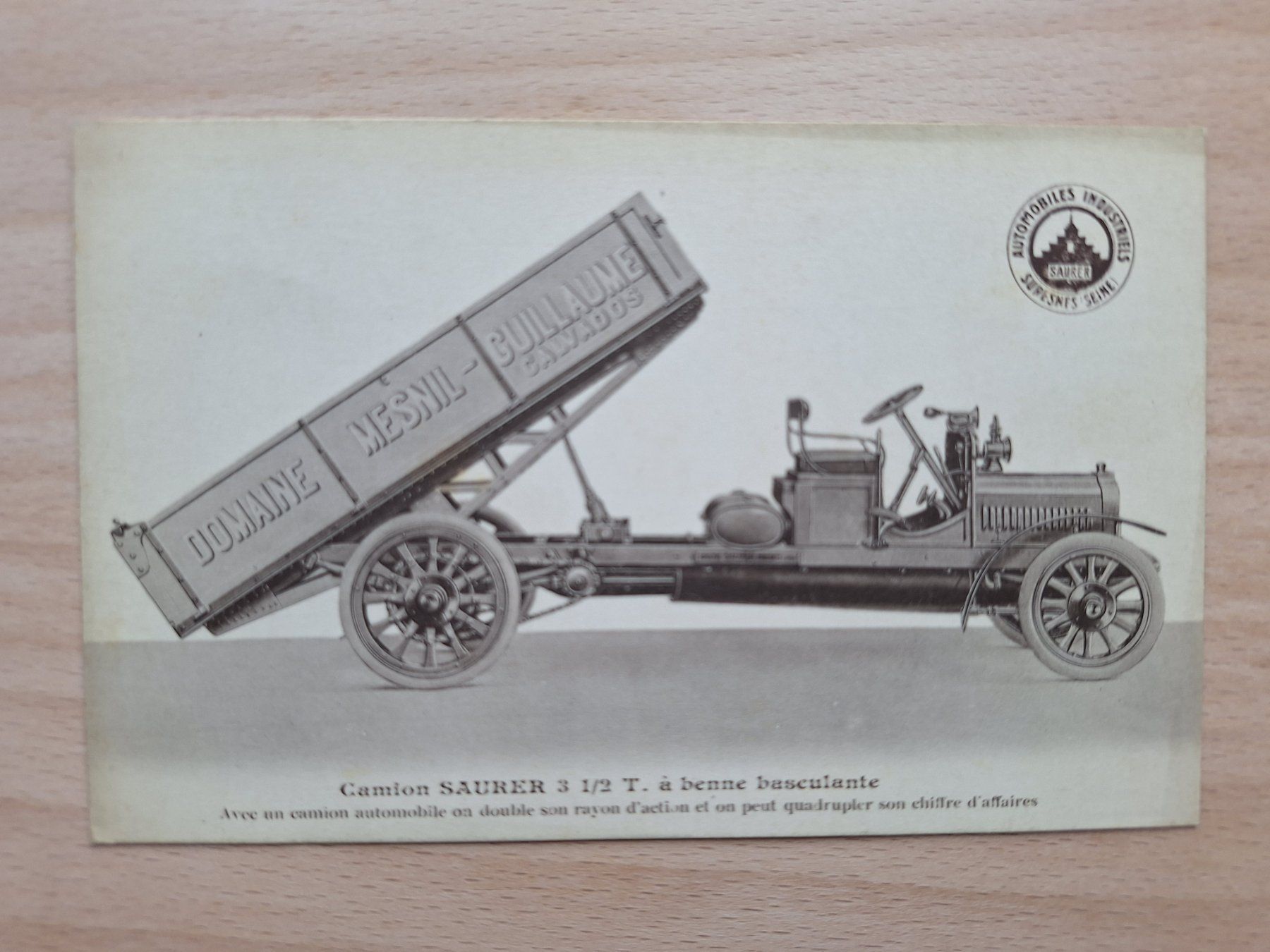 Cartoline postali: AK. Saurer Lastwagen, Suresnes – Usato da Lohn-Ammannsegg venduto da Beo71