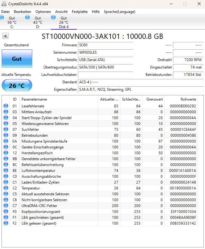 Seagate Dischi rigidi: 10TB HDD Seagate Ironwolf NAS – Usato da Künten venduto da Thozogg 3