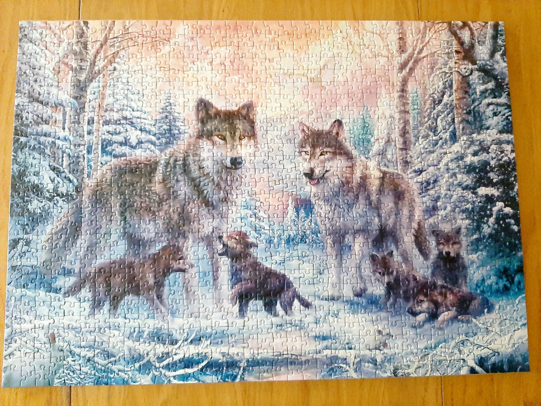 Ravensburger Puzzle: Puzzle 1000er Ravensburger Arktische Wölfe – Usato da Flaach venduto da maj_w_ 1