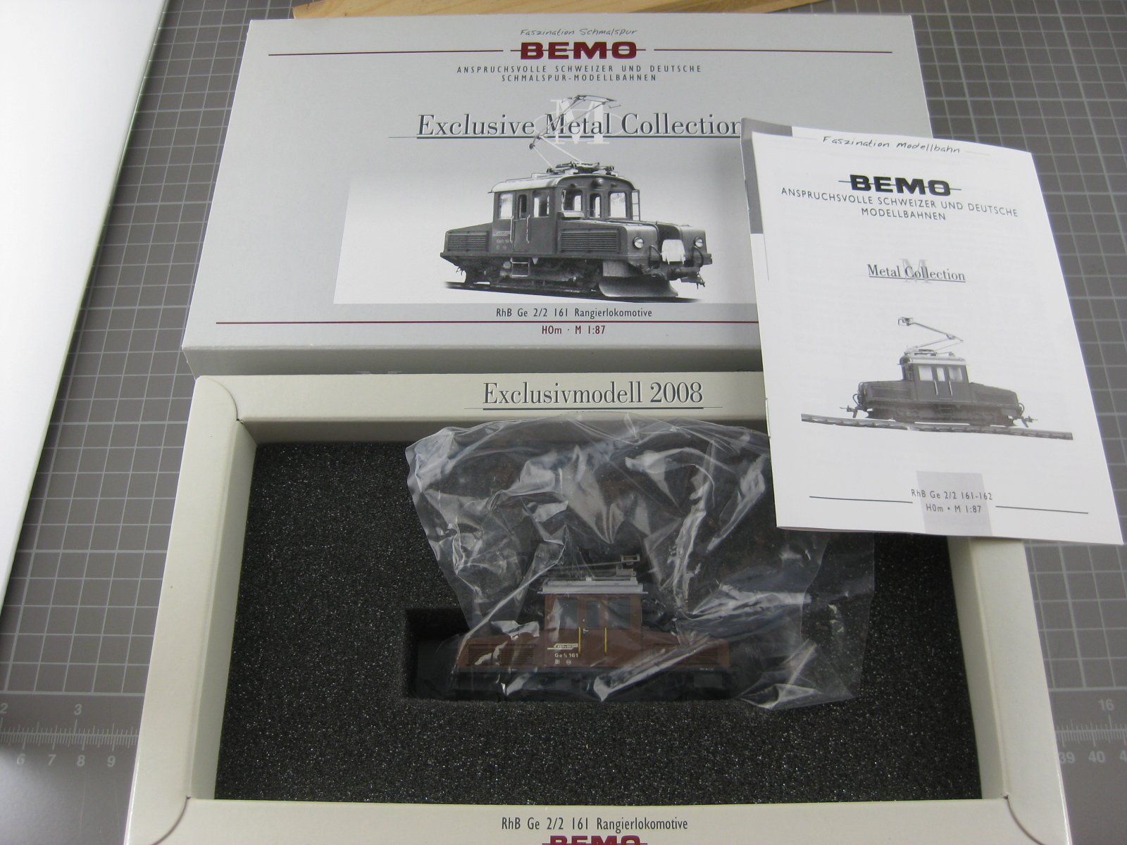 Bemo Modellini di ferrovie: BEMO 1277 121, RhB Ge 2/2 161 braun, mit OVP – Nuovo (secondo la descrizione) da Malters venduto da Marosko 4