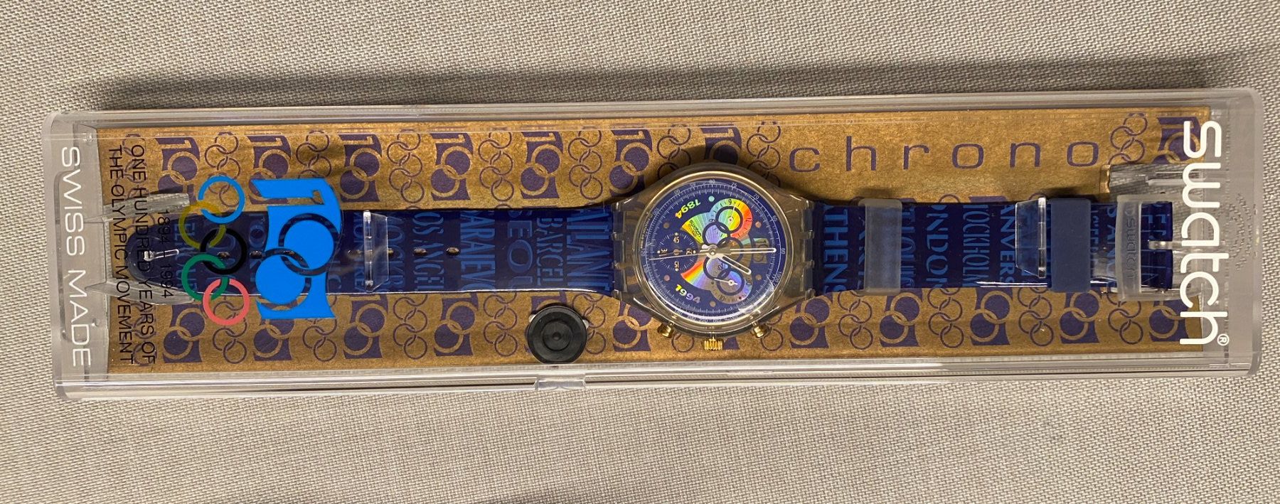 Swatch Orologi: Swatch-Uhr Olympic 100 years 1894-1994 – Nuovo (secondo la descrizione) da Weinfelden venduto da QueenSally2011 2