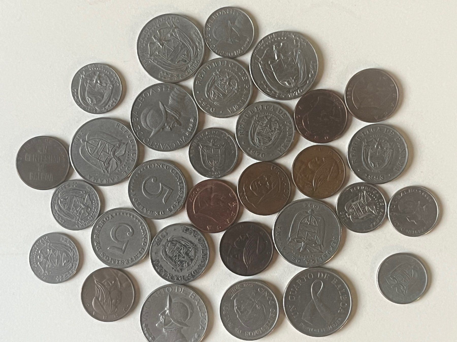 Tutti le monete: lot de 30 pièces du Panama – Usato da st leonard venduto da coucous24