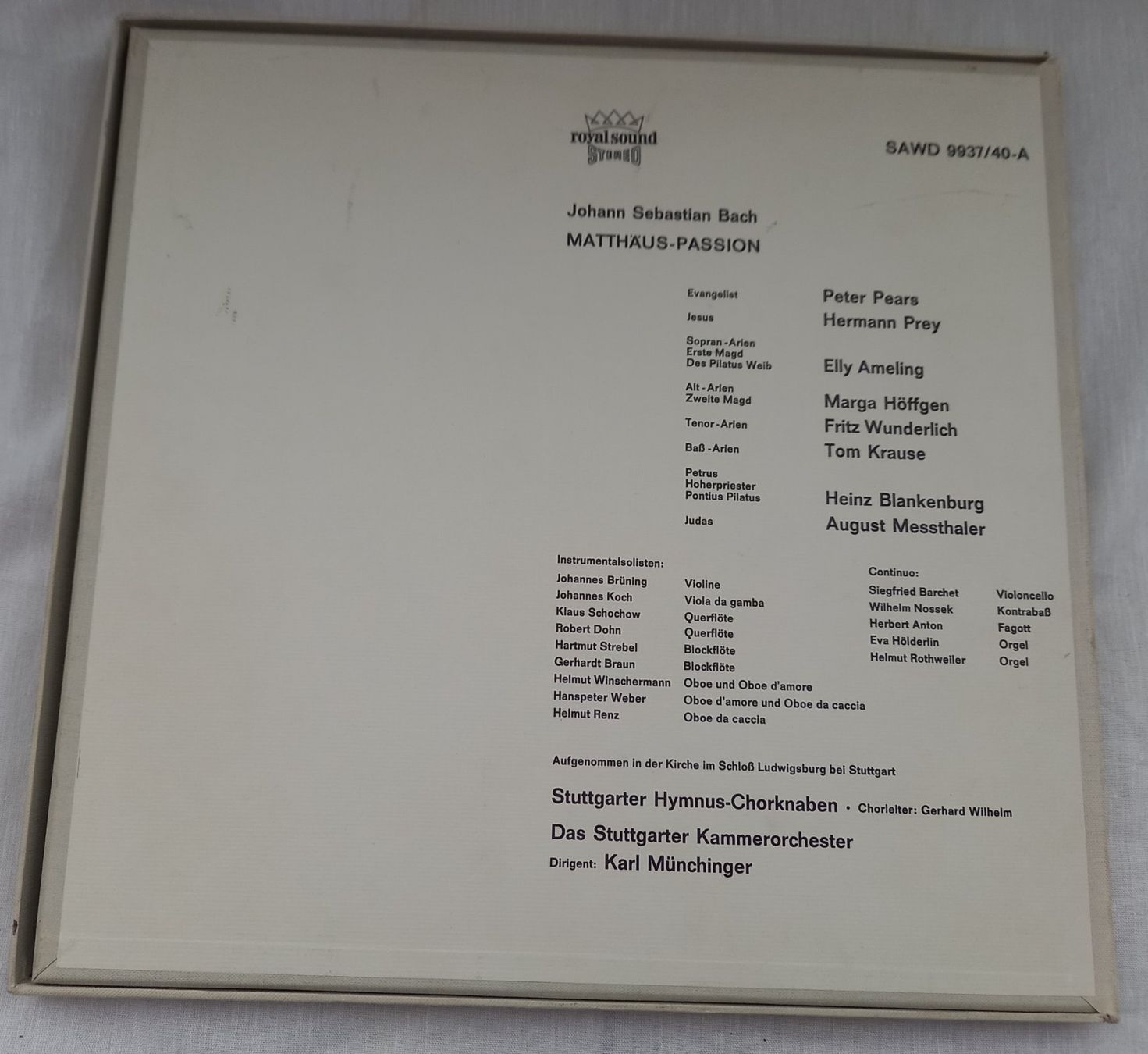 Dischi in vinile: LP-Sammlung "MATTHÄUS-PASSION" – Nuovo (secondo la descrizione) da Binningen venduto da mar_2jlr 1