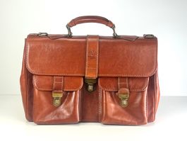 Hochwertige Vintage Leder-Aktentasche von TIMBERLAND