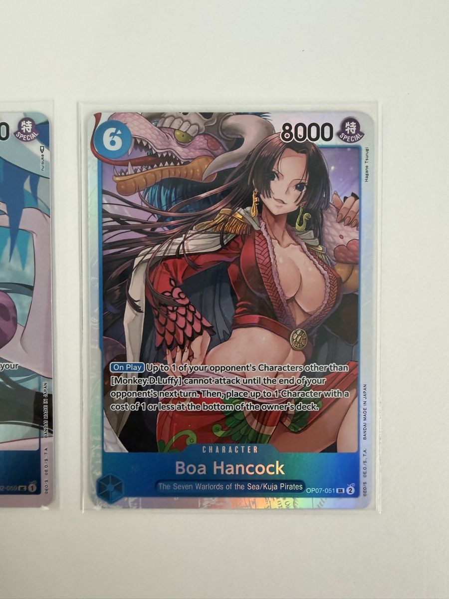 Bandai Carte collezionabili: One Piece TCG Boa Hancock 2 Karten Set – Nuovo (secondo la descrizione) da Hellbühl venduto da Remunchi 2