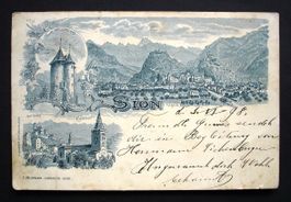 Vorläufer LITHO SION 1898 Mont Valère