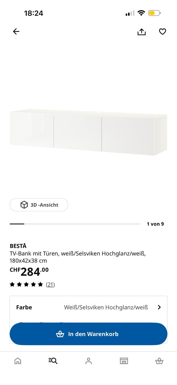 Ikea Mobili TV: Besta TV-Bank – Usato da Schaffhausen venduto da ERN58 2
